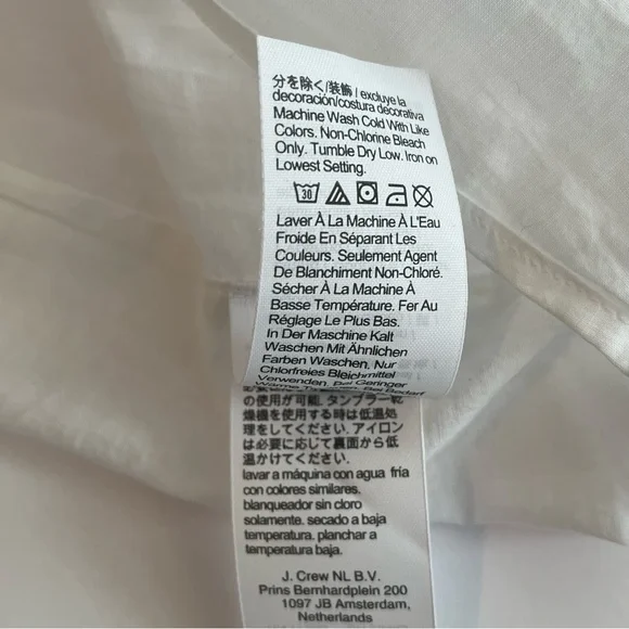 J. Crew Lavender Cotton Sz12 Asymmetrical Floral Ruffles Tiered Dress Cotton NWT - Picture 15 of 17